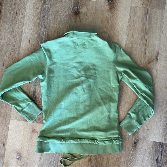 Roots Cinch Zip-Up Sweatshirt in Guacamole Green - Picture 8 of 15